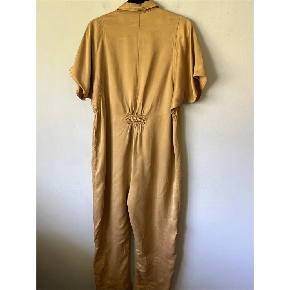 Rachel Comey Barrie Jumpsuit Coverall Workwear Size 8 Silky Zip Front  Viscose
